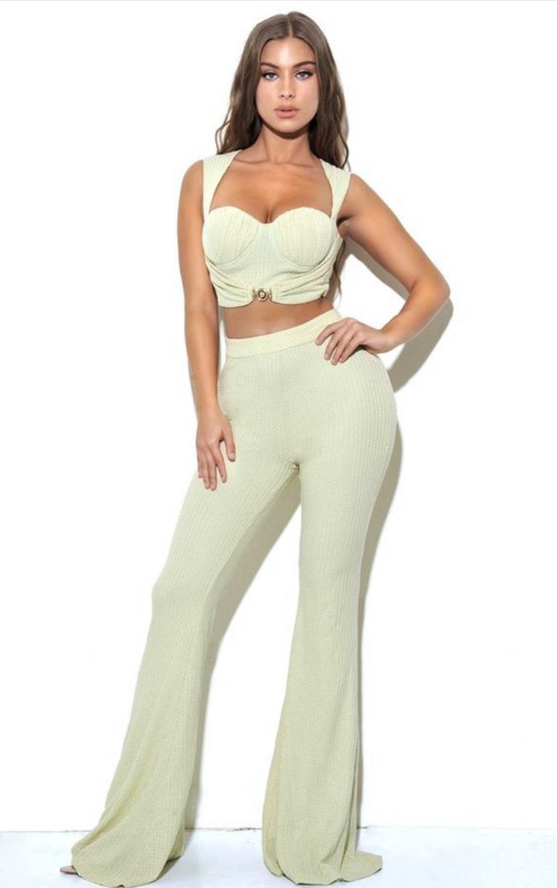 Kaia Stretch Knit Flare Trouser