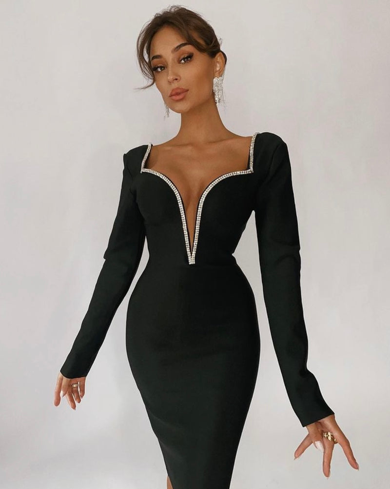 Teyana Long Sleeve Midi Dress