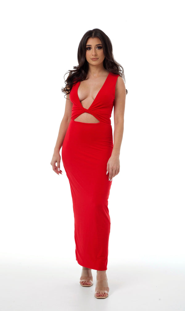 Isabelle Cut Out Midi Dress