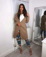 London Belted Waterfall Coat