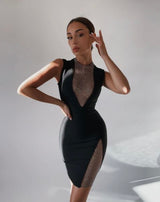 Alaya Rhinestone Bandage Mini Dress